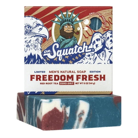 Dr. Squatch Limited Edition Freedom Fresh, Men's Natural Bar Soaps - Picture 7 of 11
